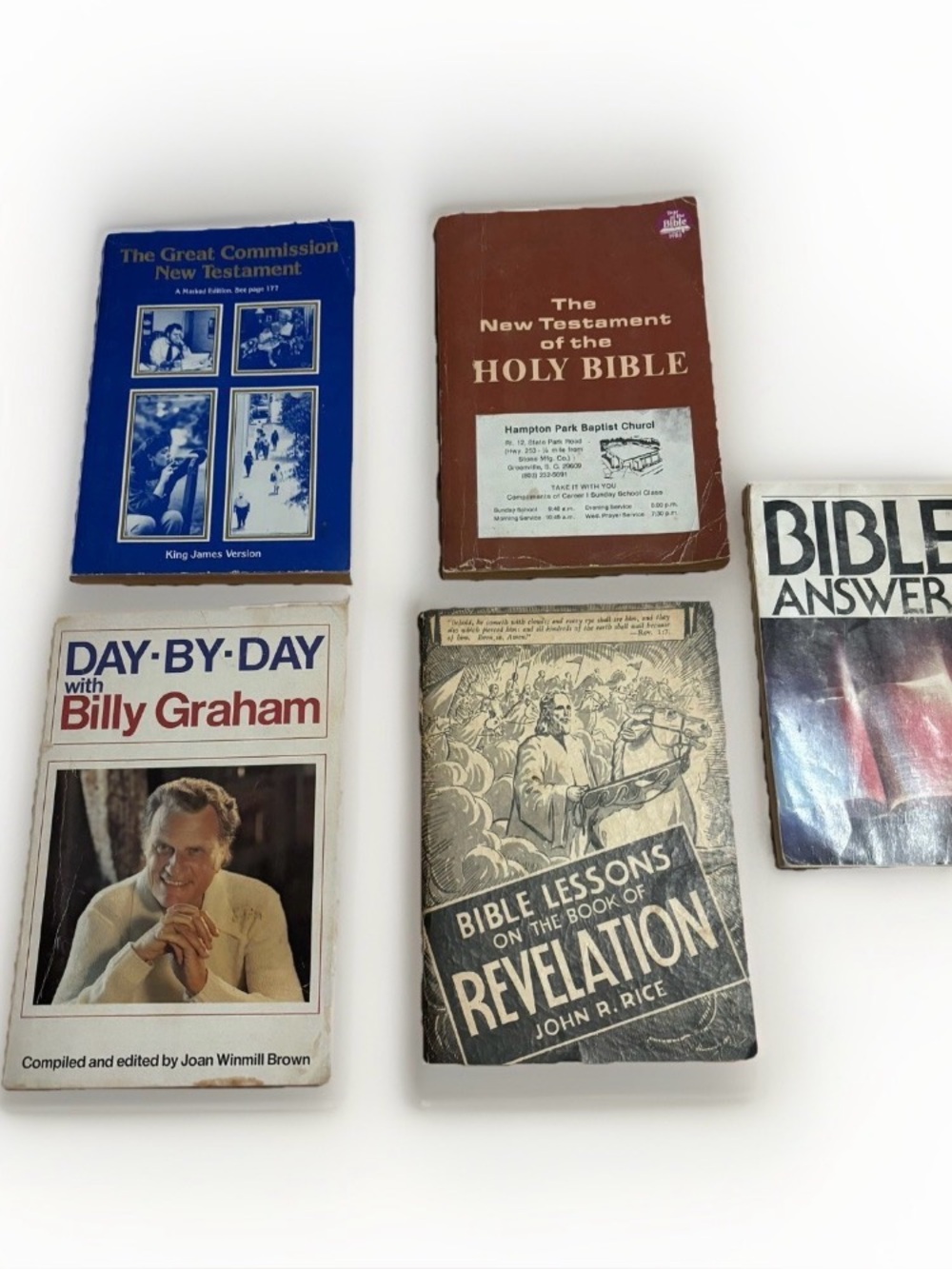 Bible Answers Billy Graham Revelation 5 Books New Testament The Holy Bible